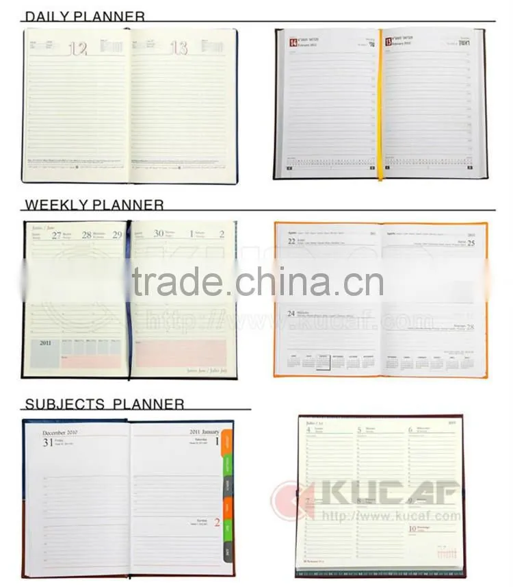 Custom Rubber Logo Width Elastic Band A4 Hardcover Grid Notebooks with pen loop