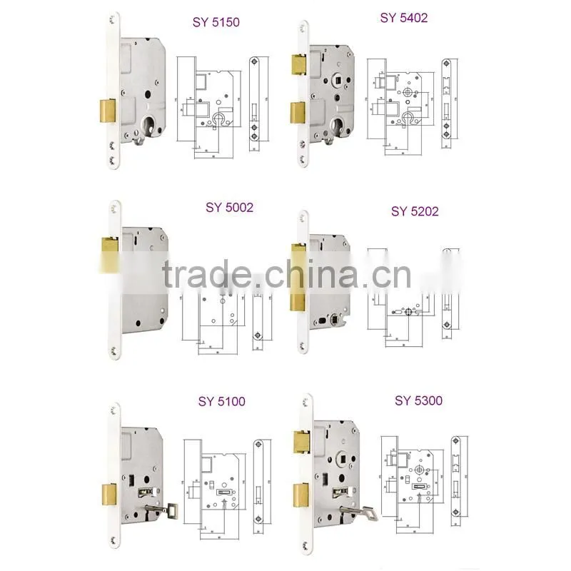 Iron and face locks for iron doors