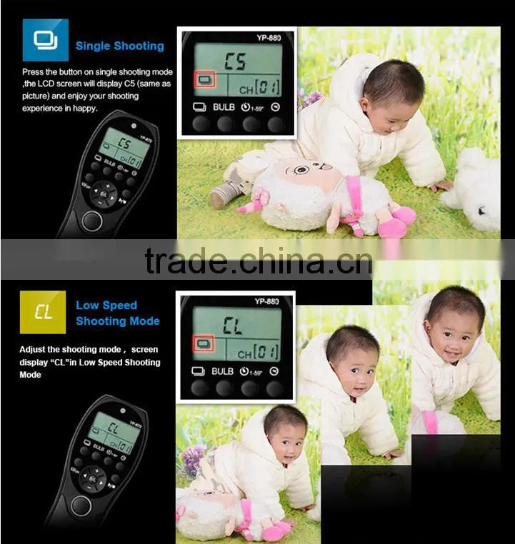 YP-880/DC2 Timer Remote Switch for Nikon DSLR D7100, D7000, D5200