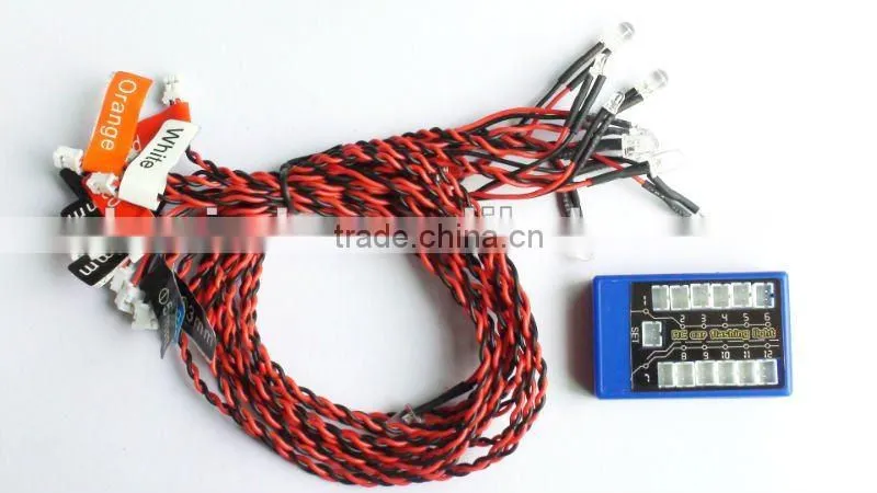 RC Car Accessories 12-LED Flashing Light System for RC Car