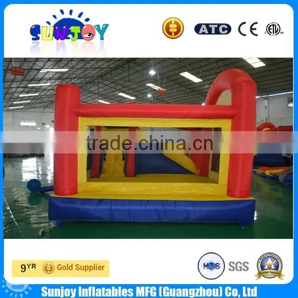 China Supplier Toys Cheap Small Inflatable Bouncer with Slide for Home Use