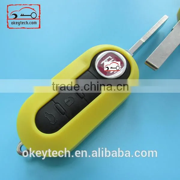 shell key fiat 500 3 buttons remote key cover for fiat 500 key cover