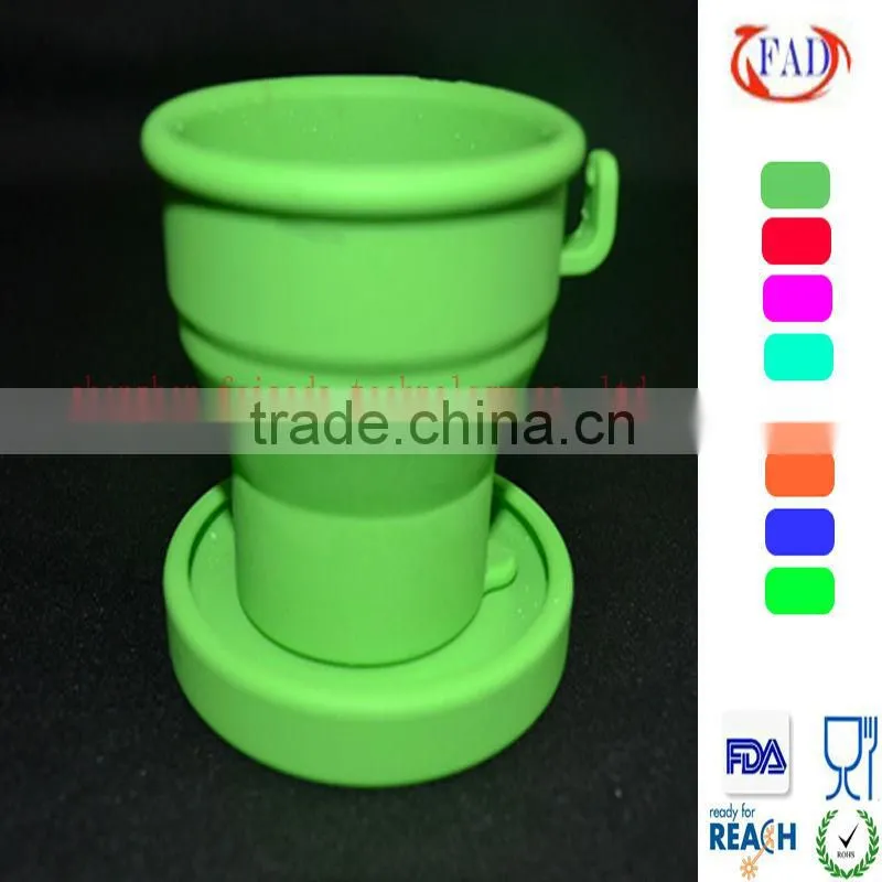 Personalized kitchen utensils silicone collapsible coffee cup for drinking