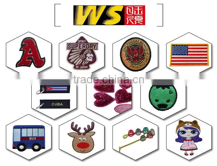 China Manufacturer Top Selling Embroidery Designs Embroidery Keychain | Keyring