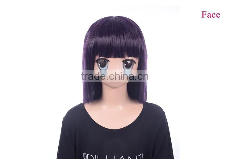 High quality japanese hyuga hinata naruto cosplay wig