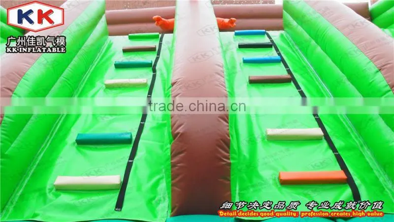 Animal Jungle Inflatable Fun City Obstacle Course for Sale