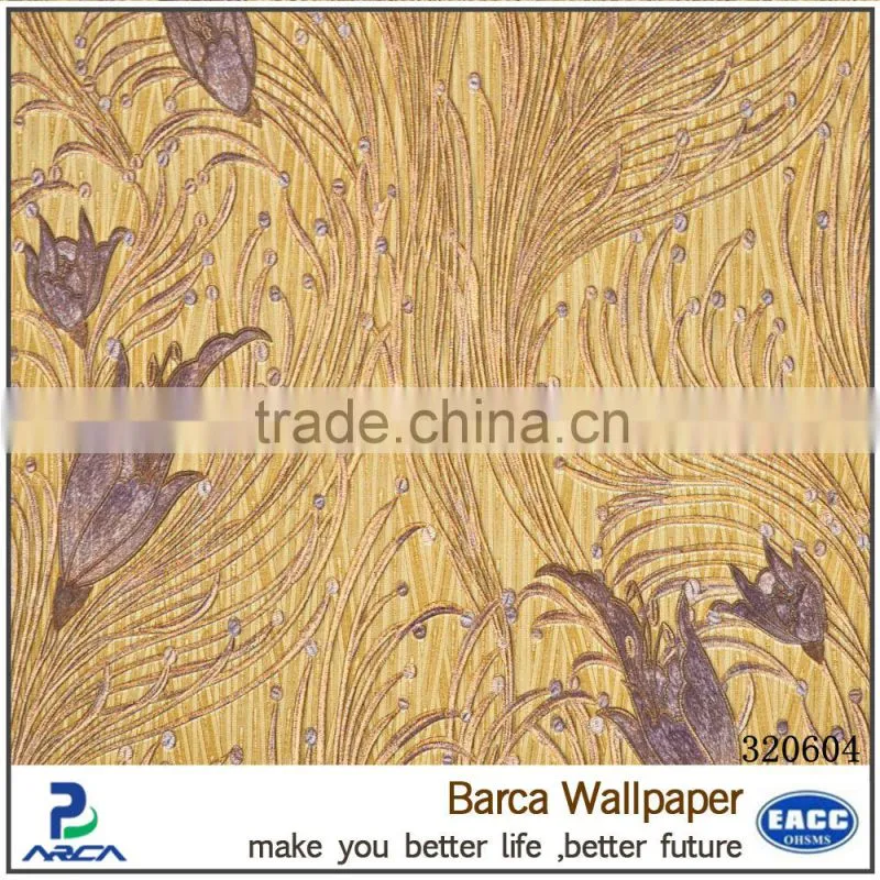 high quality pvc wallpaper for solvent printing