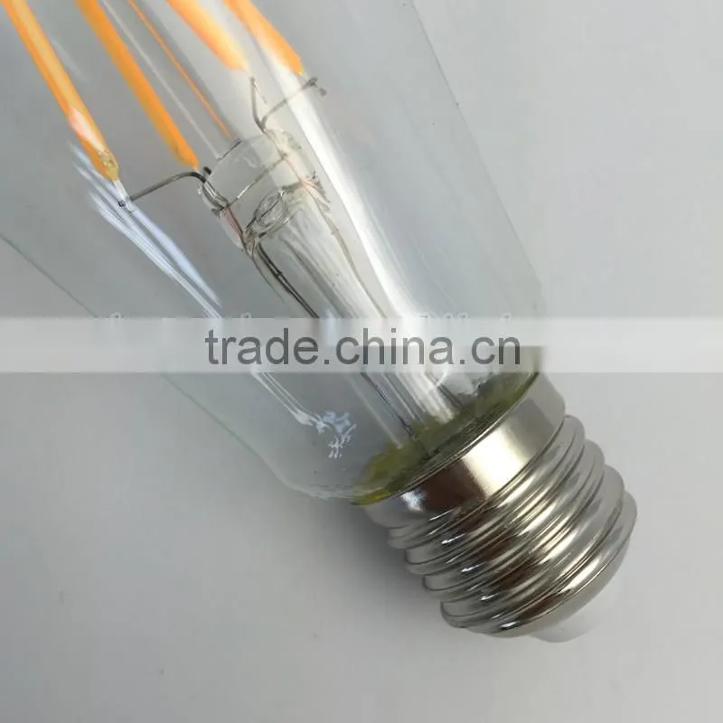 New Mould Led Bulb ST64 Clear Glass E27 Led Light 4W