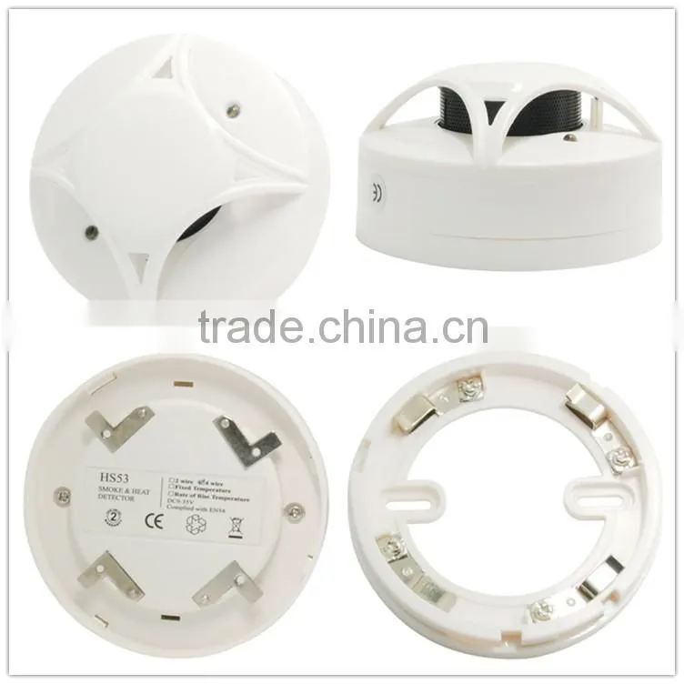 smoke alarms and heat detectors with relay output