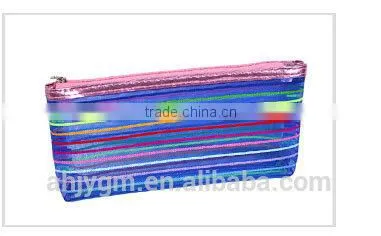 Fancy Design with Stationery Set Colorful Mesh Pencil Bag/pencil case