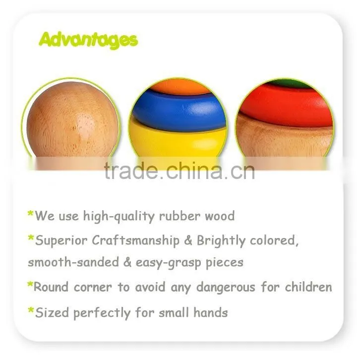 Wooden Stacker rainbow stacking wooden toy