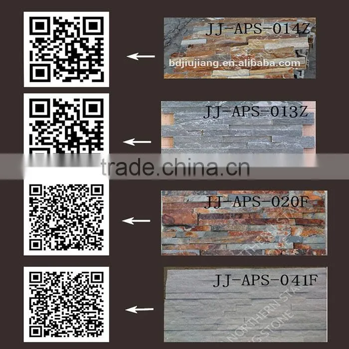Grey chanfering natural culture stone veneer
