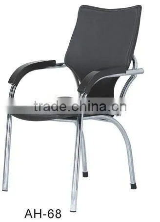 Simple oak wood metal stackable pvc chair AH-43
