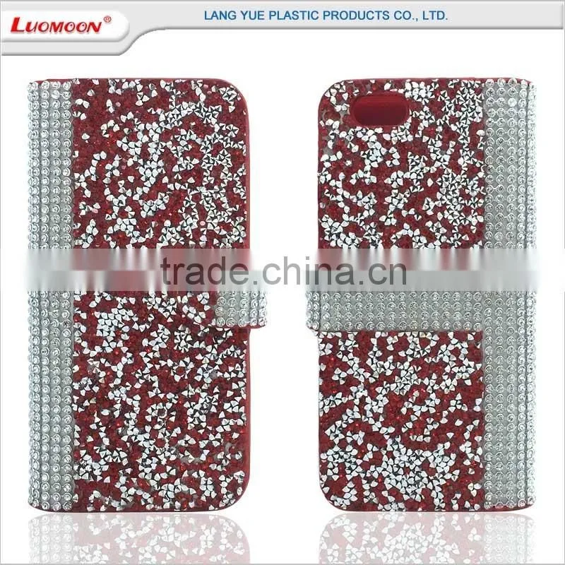 diamond wallet leather phone case cover for huawei ascend y g d u 8825 100 200 330