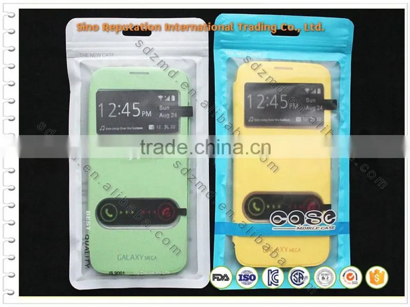Wholesale plastic bag for cellphone with zipper / header / hanging hole made in china