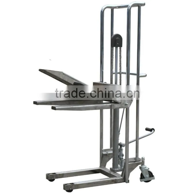Hydraulic Foot Pump Type Stainless Steel Forklift Stacker