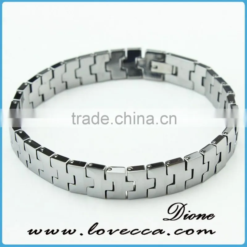 Fashion health jewelry bracelet 4 in 1 bio energy elements tungsten steel bracelet