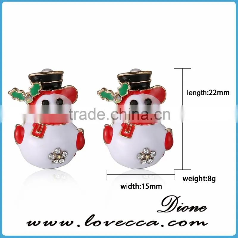 New Fashion Women Santa Claus Snowman lovely Tree Bell Christmas Jewelry Christmas Earring For Women Gifts
