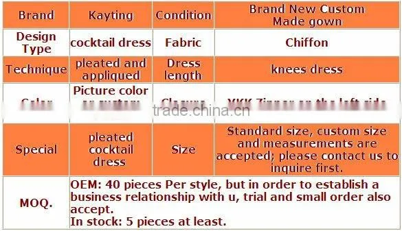 2012 cocktail dresses knee length fashion graduation dress cocktail party dresses EchoLin 5018