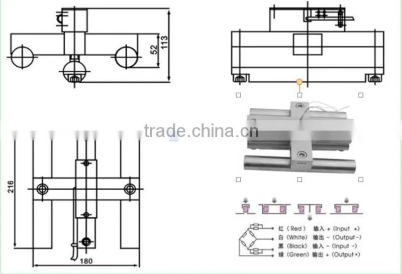 steel wire tension load cell, elevators overload limiter sensor