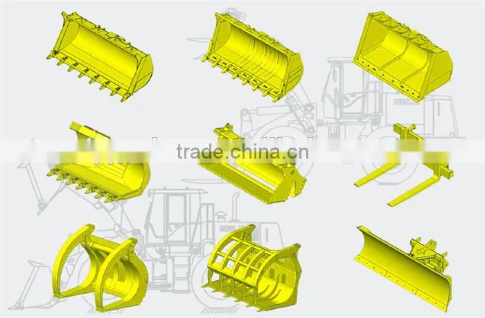 OEM Wheel Loader Optional Equipment Pallet Fork (1400*2060mm) For SDLG LG968 Wheel Loader