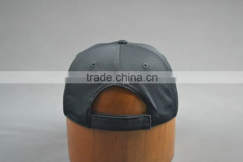 Black Sports caps Diamond mesh PE sports caps