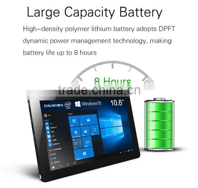 CHUWI Vi10 Ultimate 10.6" Win10 Tablet PC Intel Z8300 Bluetooth 2GB 64GB Black