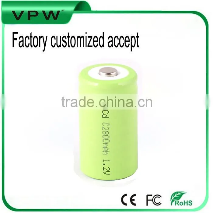 Trade assurance 2500mah 1.2V ni cd rechargeable battery