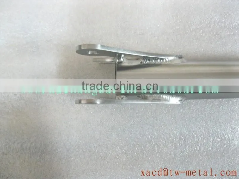 Titanium bike seat post folding bike use seat post with handing brush finished new design bicycle seat post