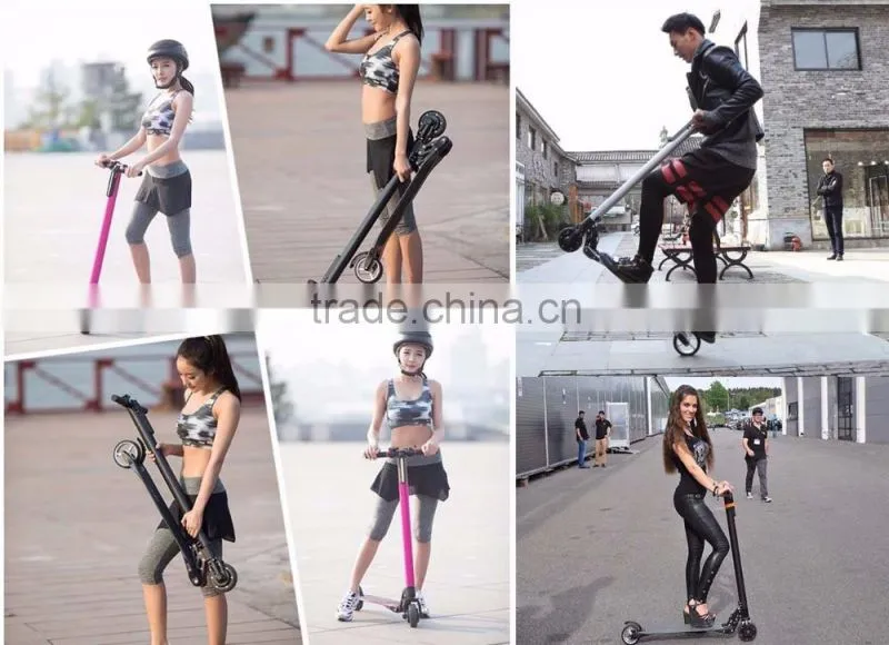 2016 best selling 2 wheels kick folding electric gyro scooter for adult
