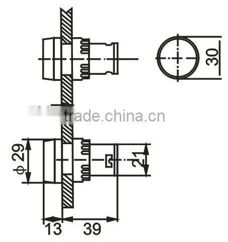 led 22mm indicator lamp 110v
