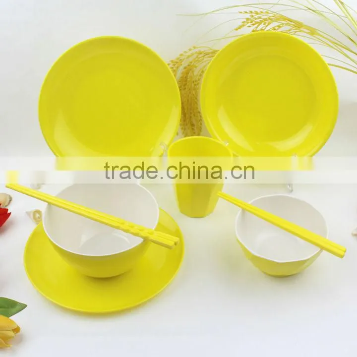 custom color melamine dinner set