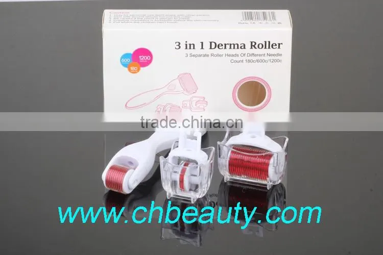 2015 Handsome home use 3 in 1 micro derma roller with low price
