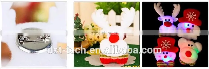 Christmas led brooch