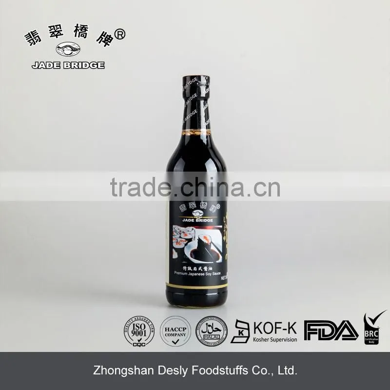 Premium Japanese sushi low sodium sugar free soy sauce 500ml