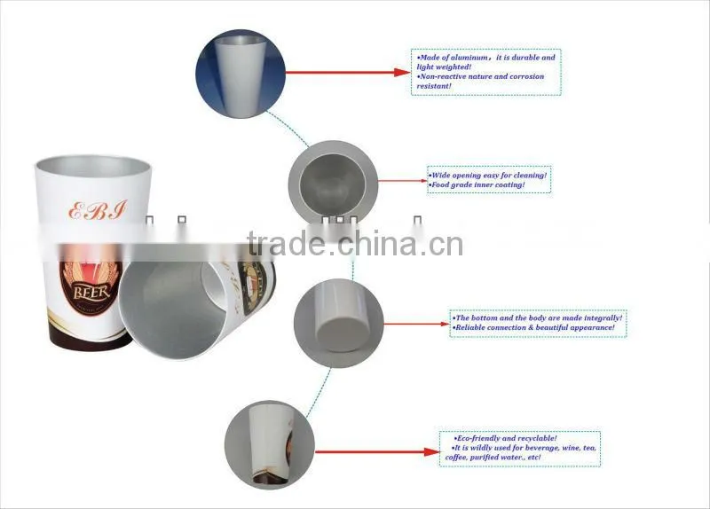 Tea tumbler anodized aluminum cup