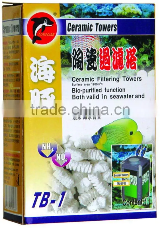 aquarium filter ceramic filtering towers