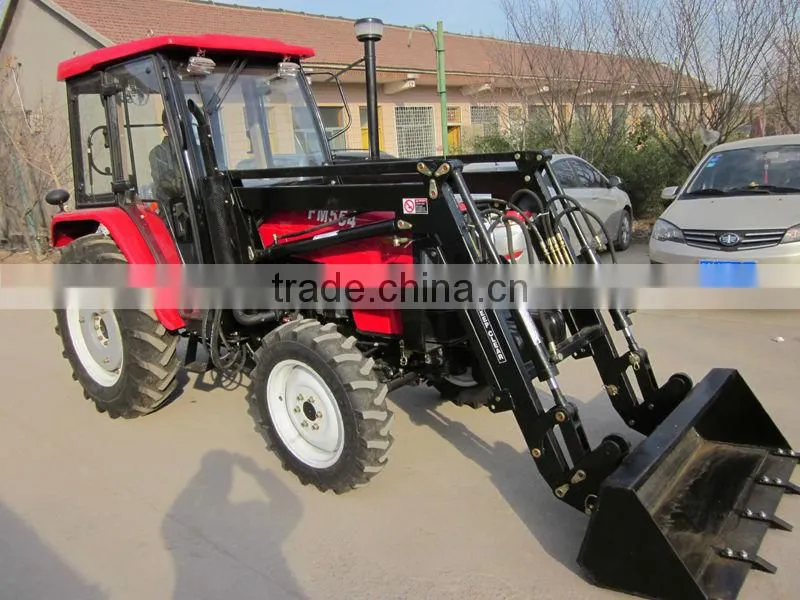 55hp tractor with front end loader and backhoe