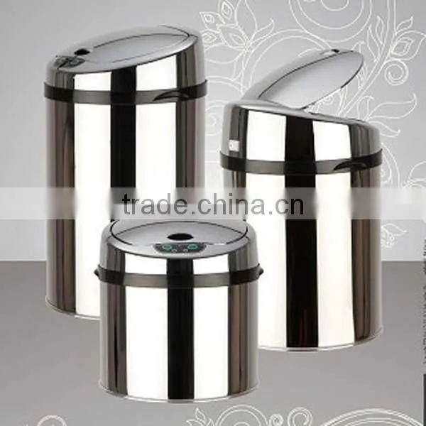 Automatic Infrared Sensors Stainless Steel Trash Can