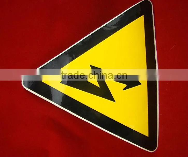 High quality self adhesive custom pvc warning sticker