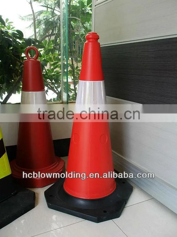 OEM Blow Molding HDPE Plastic 75cm Traffic Cone /Road Cone reflecting road cone