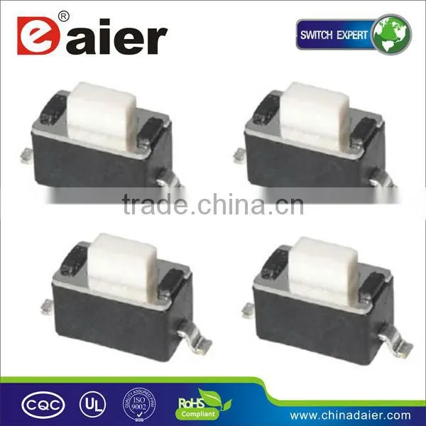 3*6*5 white button SMD 2 pin tact switch