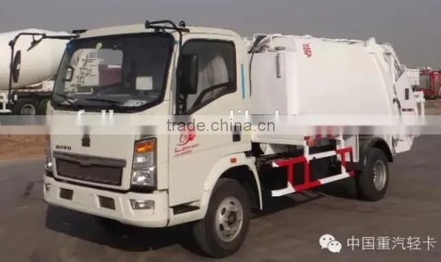 SINOTRUK HOWO 10 tons 6 wheel 4x2 garbage truck for sale