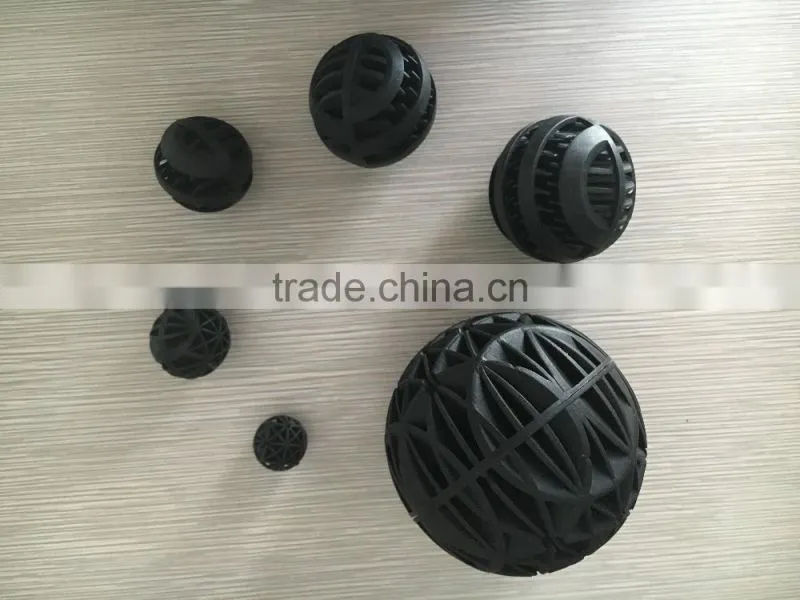 Professional export low price plastic bio ball China manufacture black bioballs
