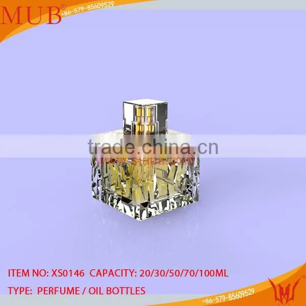 magic ink bottle shape glass perfume bottle