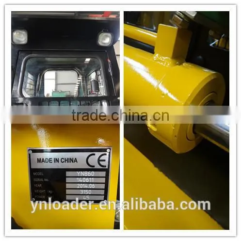 Shan dong Yineng china YN860 Mini Skid Steer Loader Pallet fork