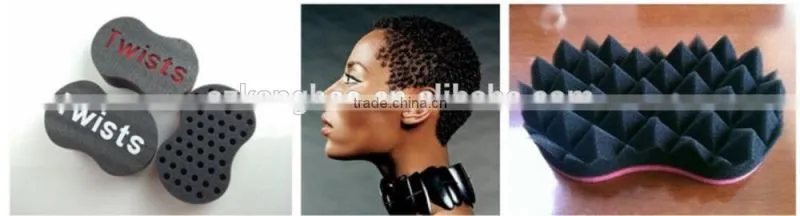 high flexibility environmentally safe hair twists sponge