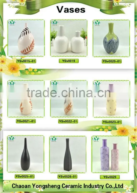 Promotional ceramic flower vase wholesale