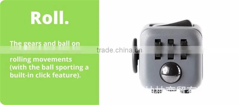 High quality desk toy Fidget 6-Sided Desk Toy Cube Arrival Brilliantly useless adult desk toy fidget