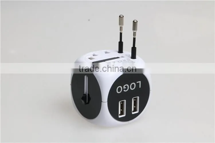 hot sell plug univeral travel double usb adapter world travel adaptor multipurpose plug travel adapter with usb